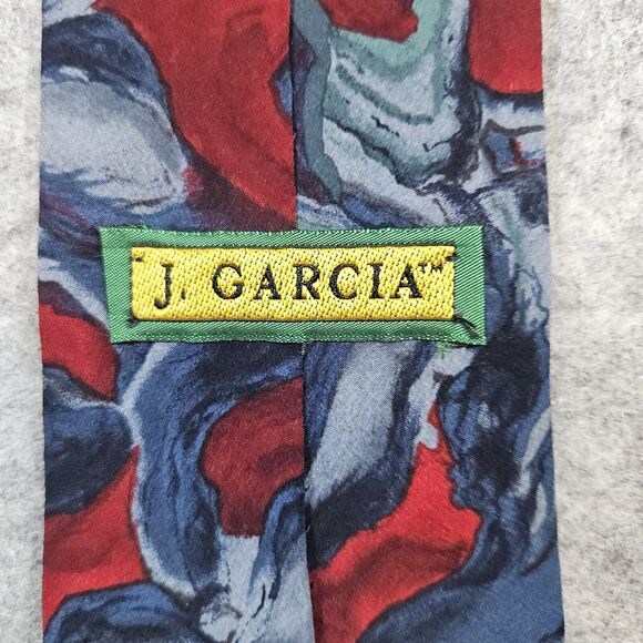 Jerry J. Garcia Necktie Malachite Valley Collection 7 Silk Stonehenge 4"x55" - Picture 3 of 9